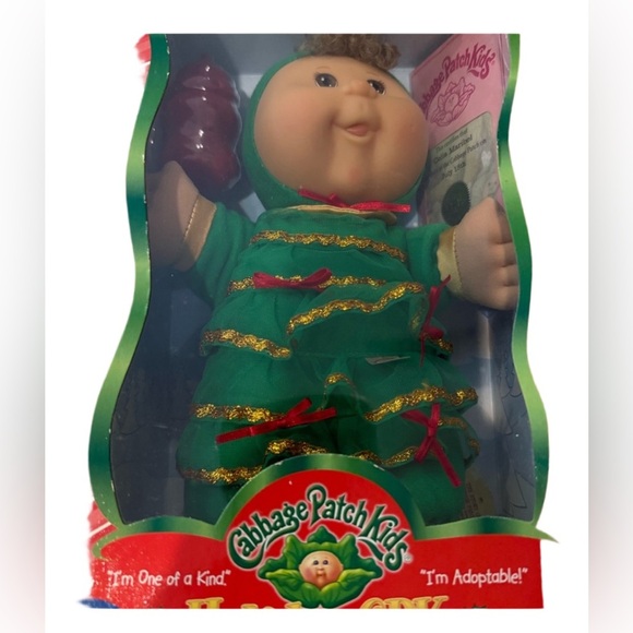 Festive Green Dolls with Holiday Accessories - Picture 1 of 6